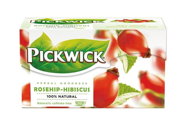Pickwick Šípkový čaj s ibištekom, 20x2,5 g